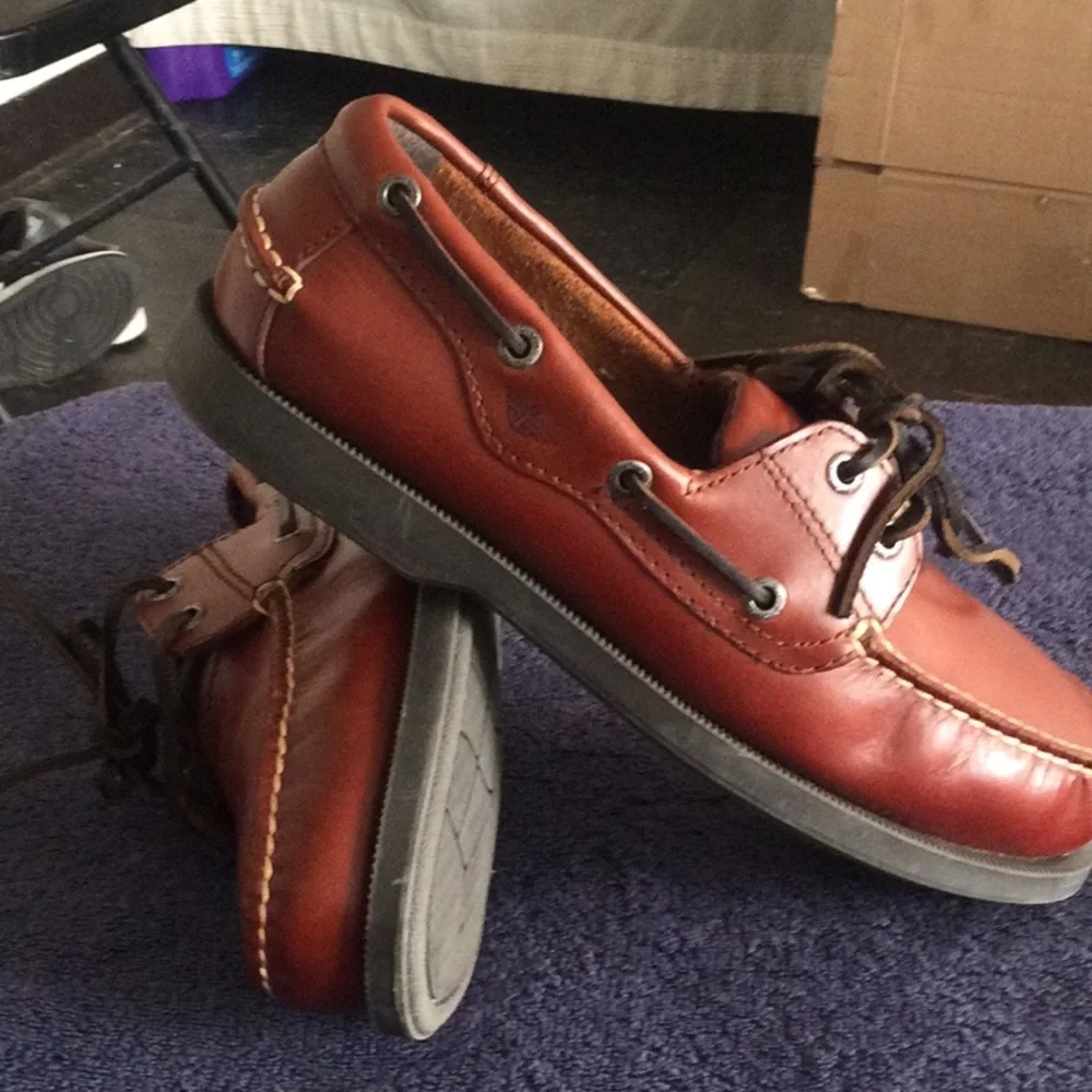 Dockers Men's Tan/Brown Leather Boat Shoes